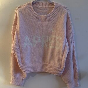 Après Pink Cable Knit Sweater -Preloved